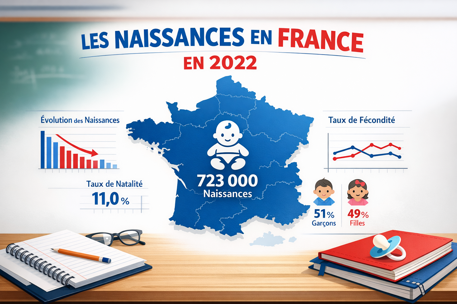 Nombre naissance France 2022 : le chiffre officiel à retenir