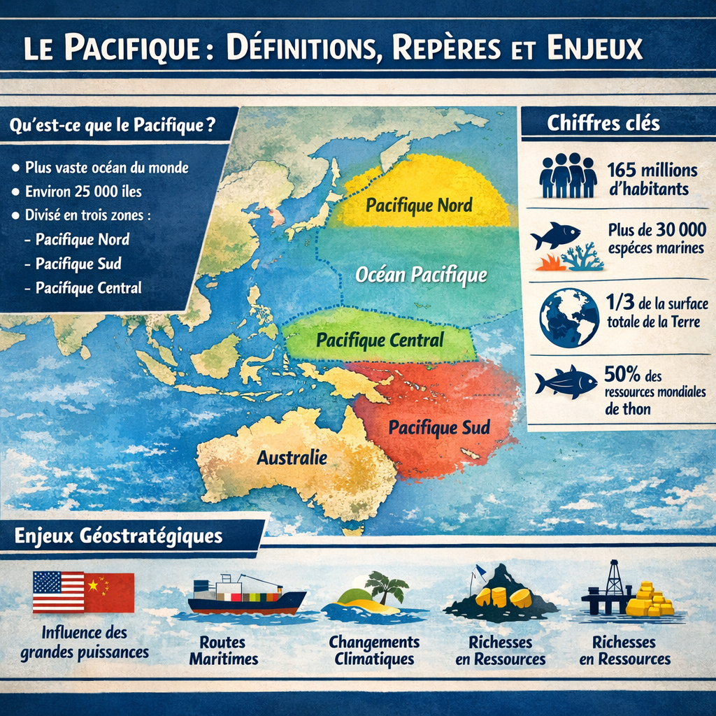 Pacifique : définition, repères et enjeux essentiels