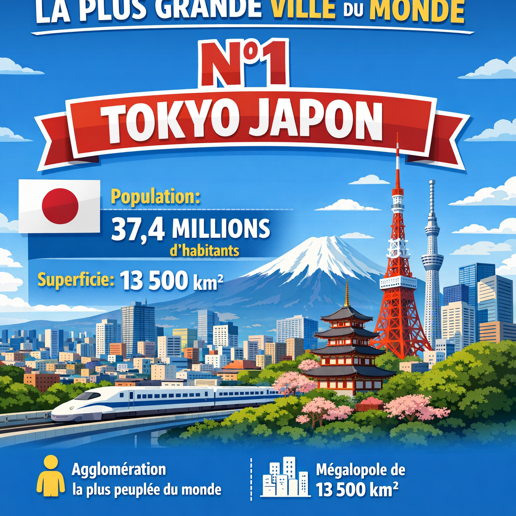 Plus grande ville du monde : quelle réponse selon le critère ?