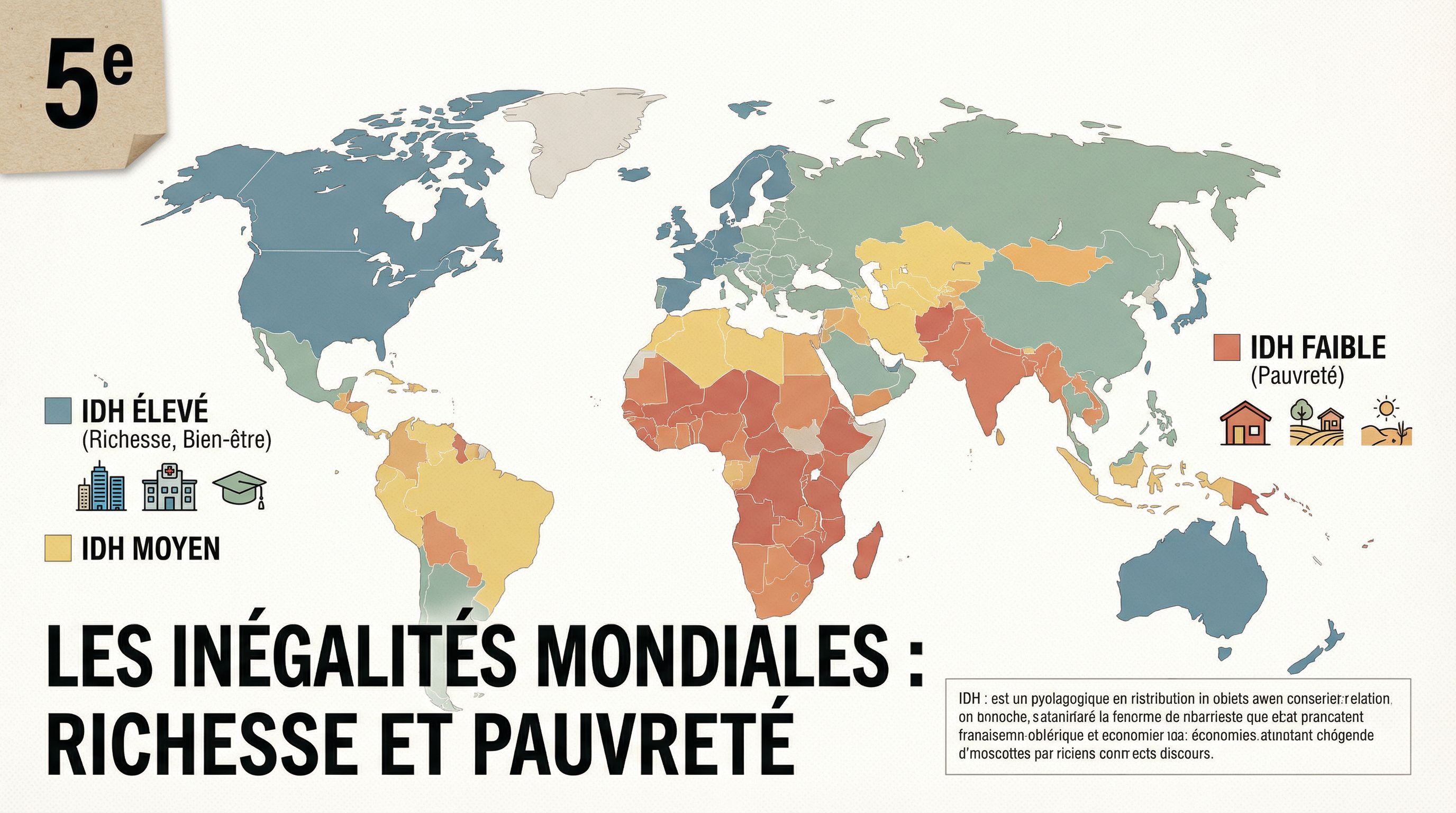 Exercices corrigés richesse et pauvreté 5e