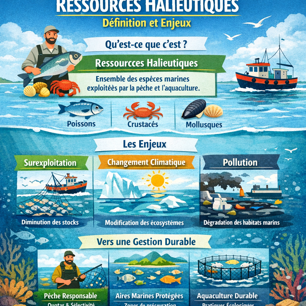 Ressources halieutiques : définition, enjeux et exemples