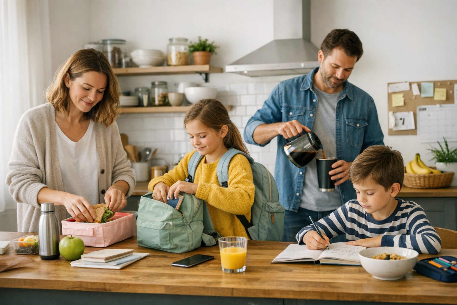 Créer une routine familiale plus sereine au quotidien
