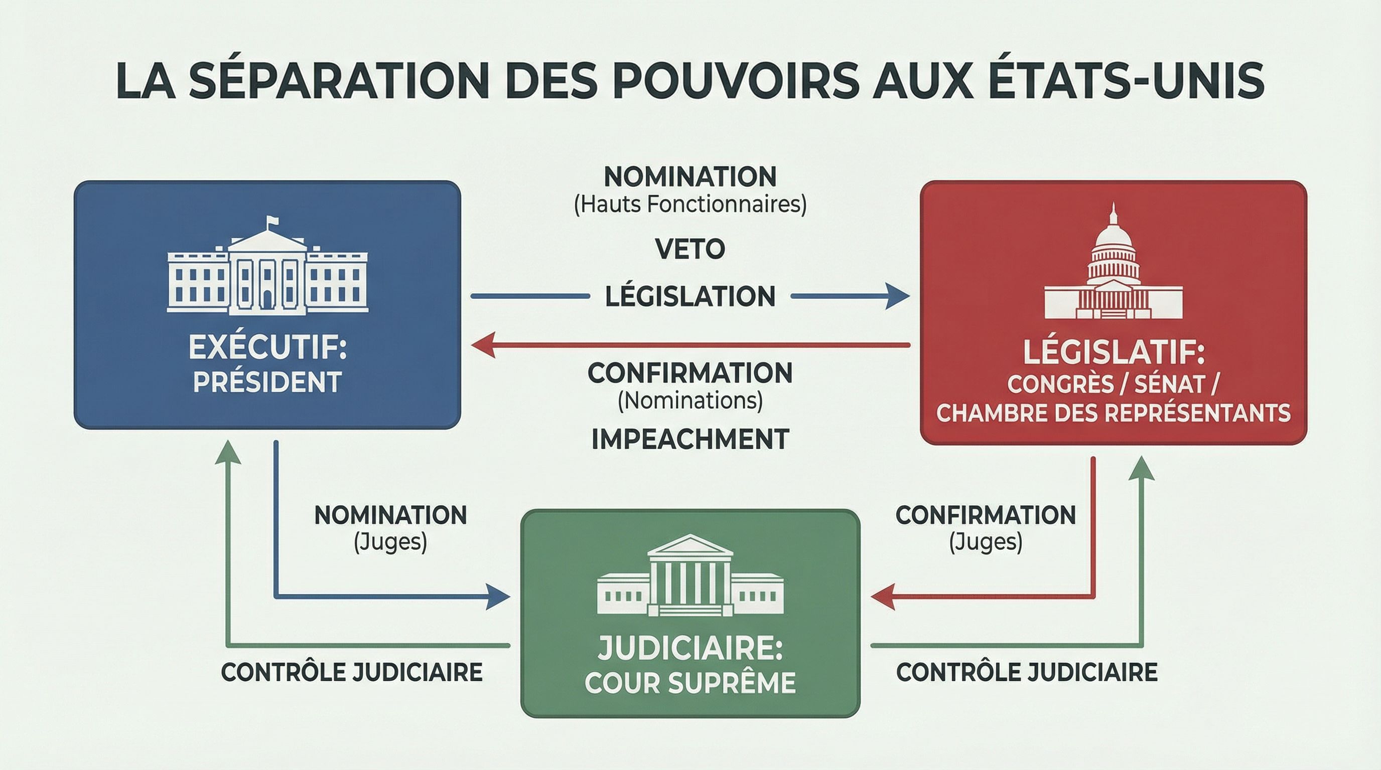 Institutions politiques américaines : leçon et exercices lycée