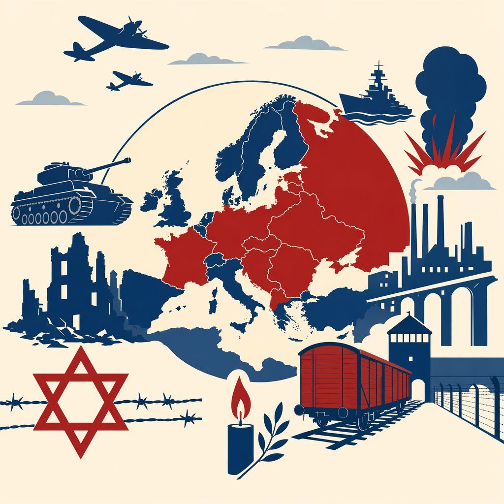 La Seconde Guerre mondiale : guerre totale et génocide des Juifs d'Europe