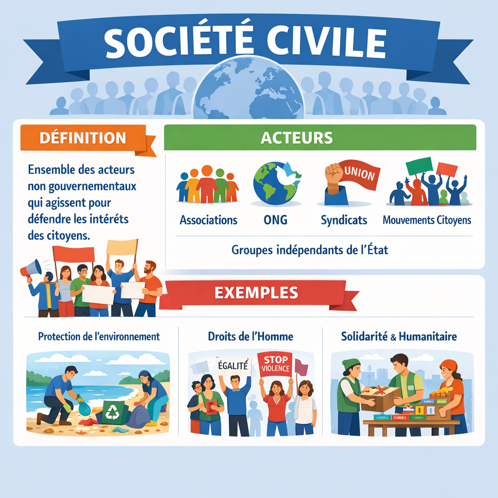 Société civile : définition simple, acteurs et exemples