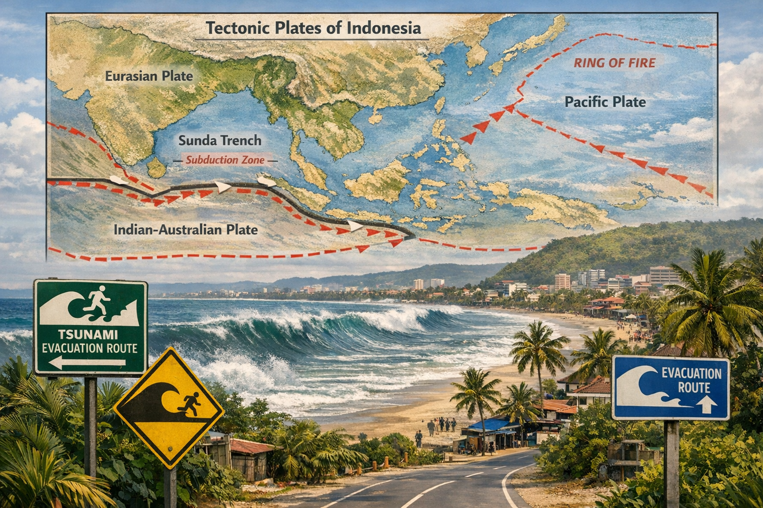 Tsunami Indonésie : comprendre causes, risques et conséquences