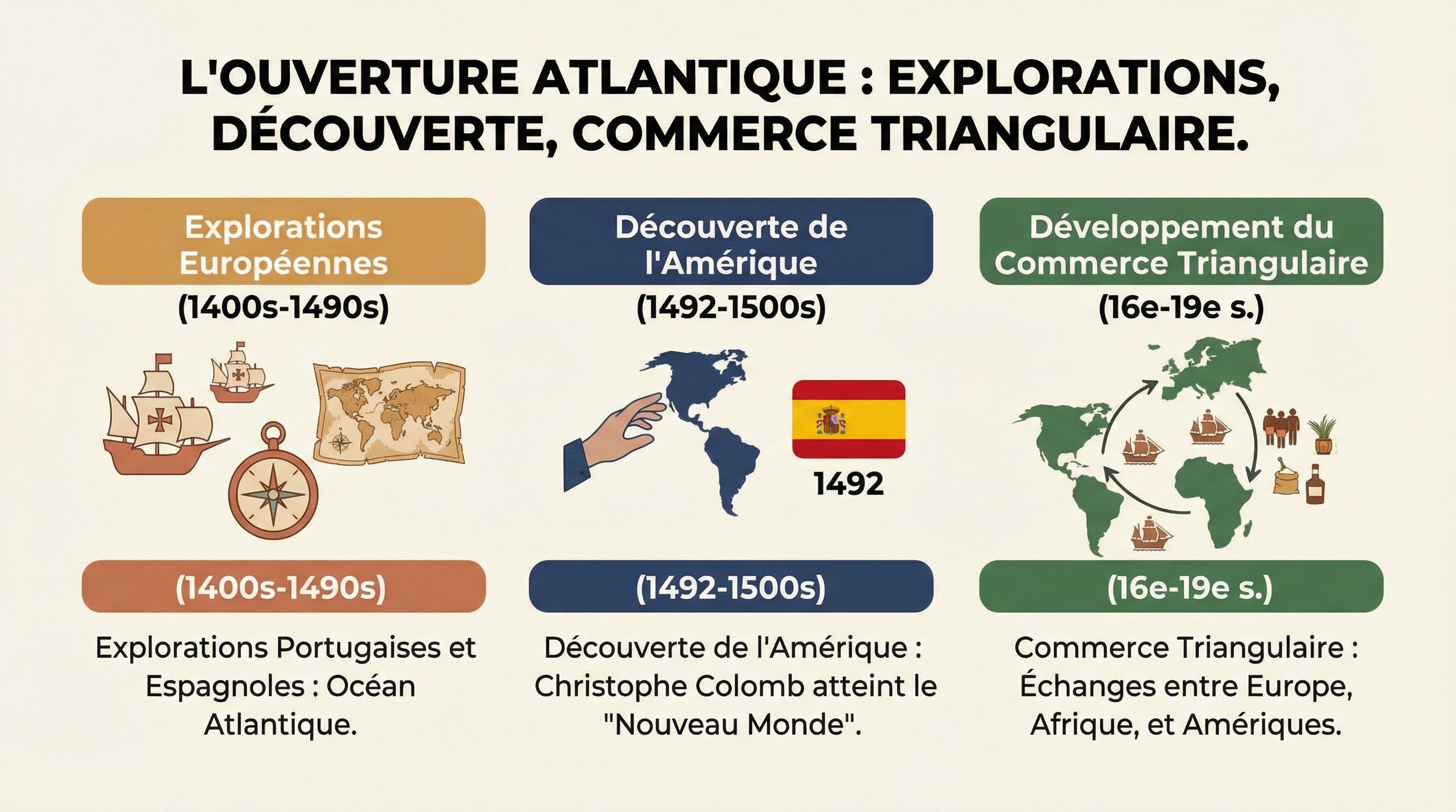 Ouverture atlantique et exercices Seconde