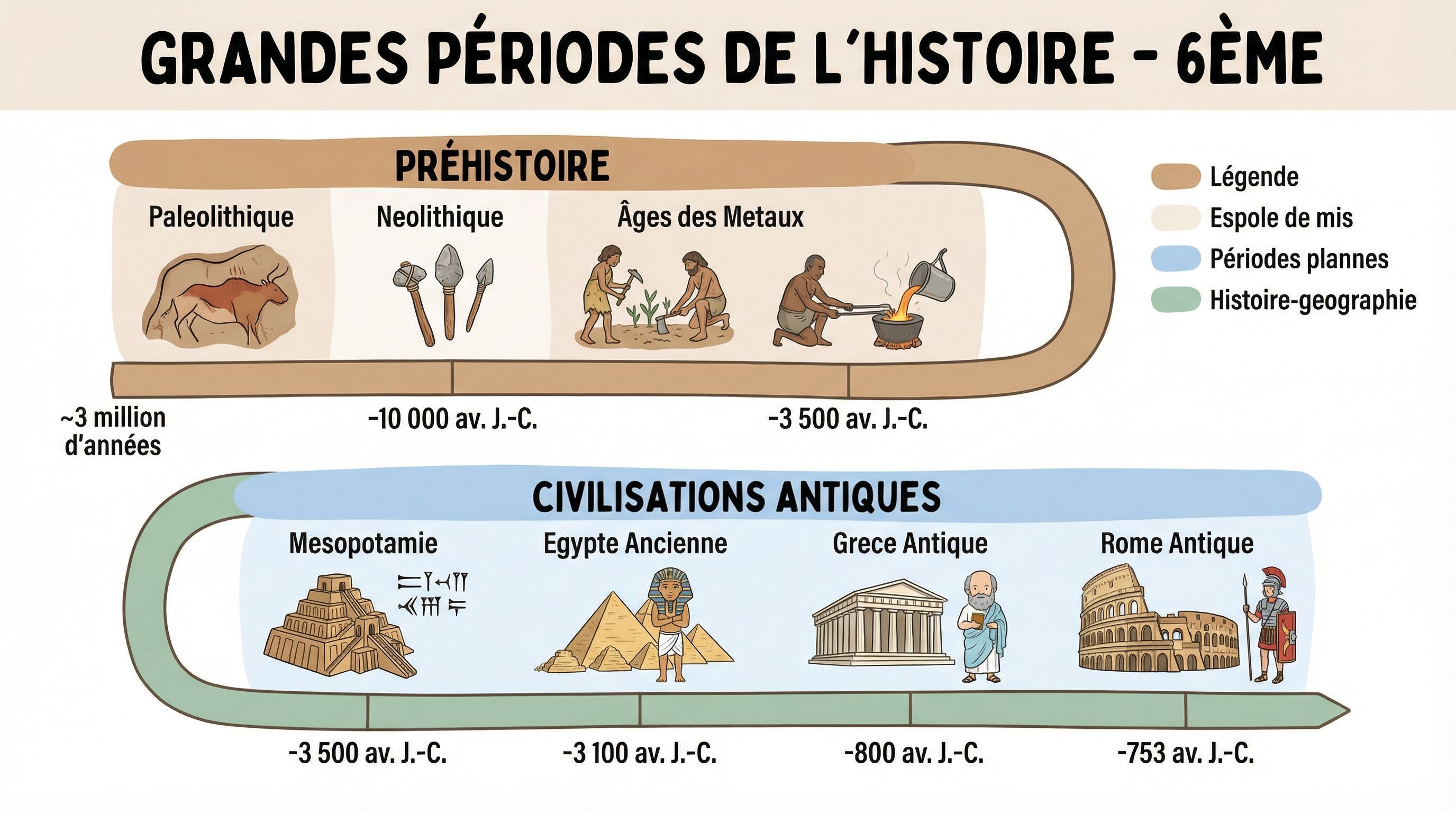 Exercices corrigés histoire géographie 6ème