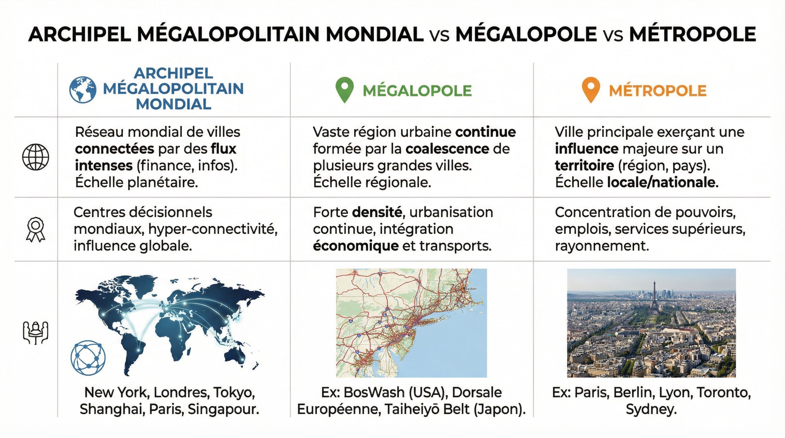 S'entraîner sur l'archipel mégalopolitain mondial