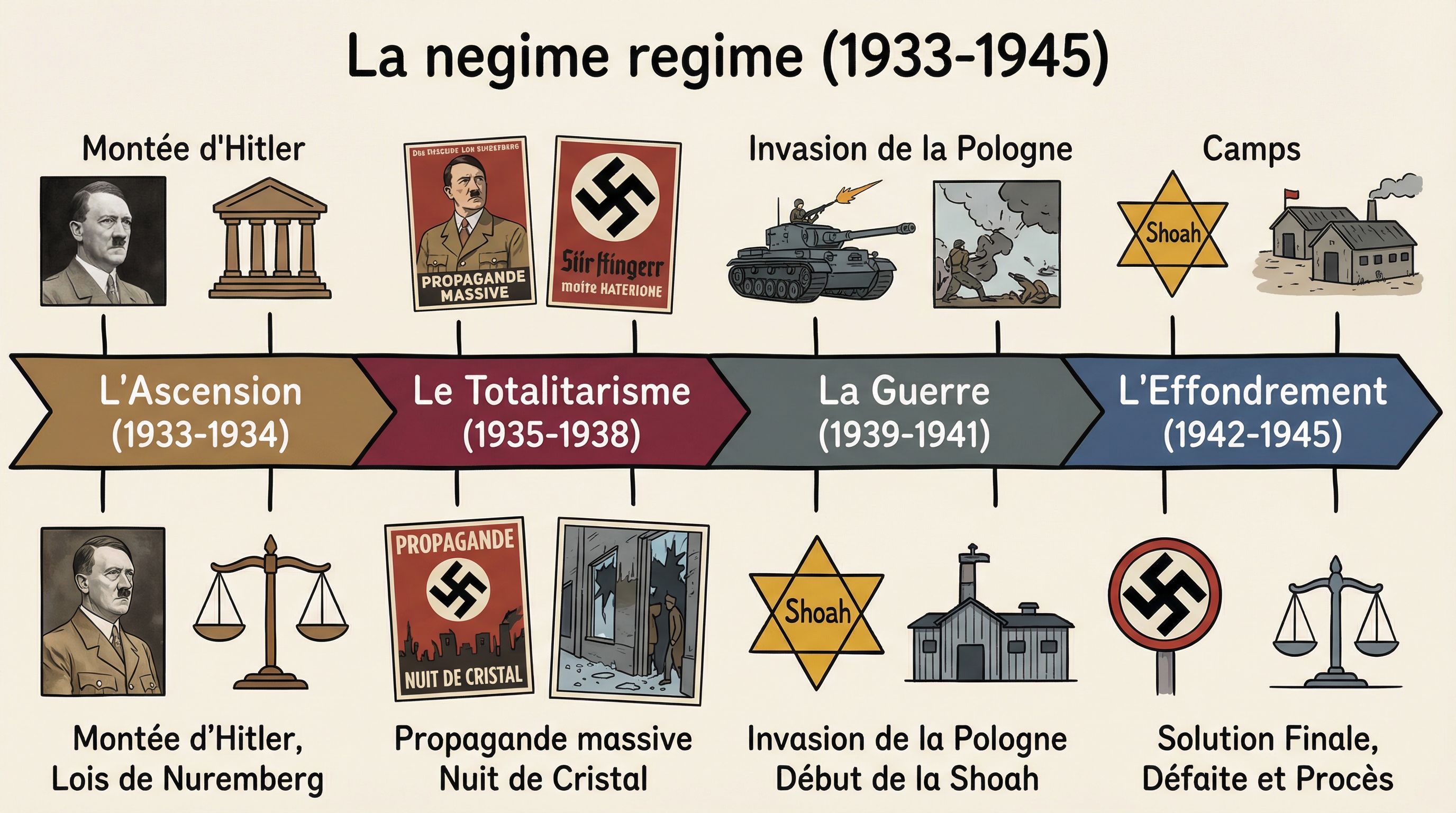 Réviser l'Allemagne nazie avec exercices 3ème