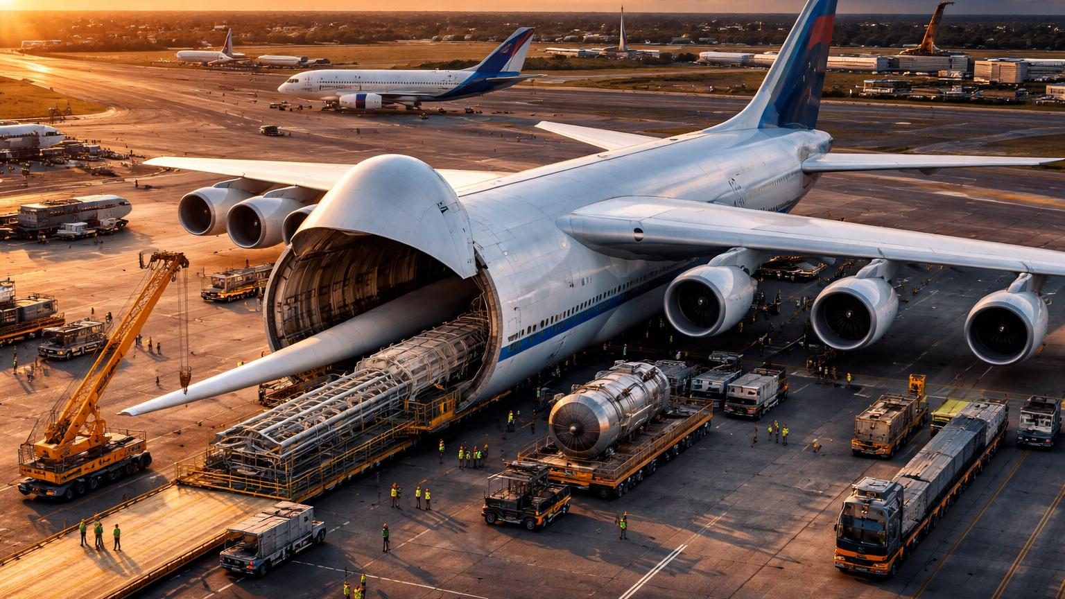 108 mètres de long et 12 fois le volume d&rsquo;un Boeing 747 : le futur plus grand avion du monde a un partenaire français
