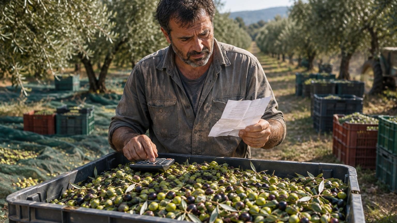 80 quintaux d&rsquo;olives et 800 kg d&rsquo;huile par hectare : pourquoi le compte final reste en perte, même en vendant à 4 euros le kilo