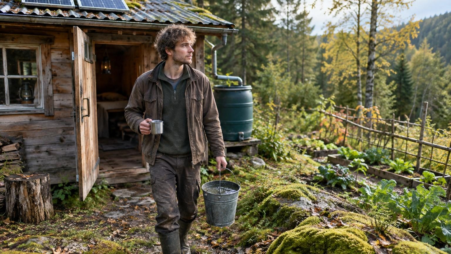 À 23 ans, il abandonne tout pour vivre seul en forêt : aucune facture d&rsquo;électricité ni d&rsquo;eau, et presque aucune course