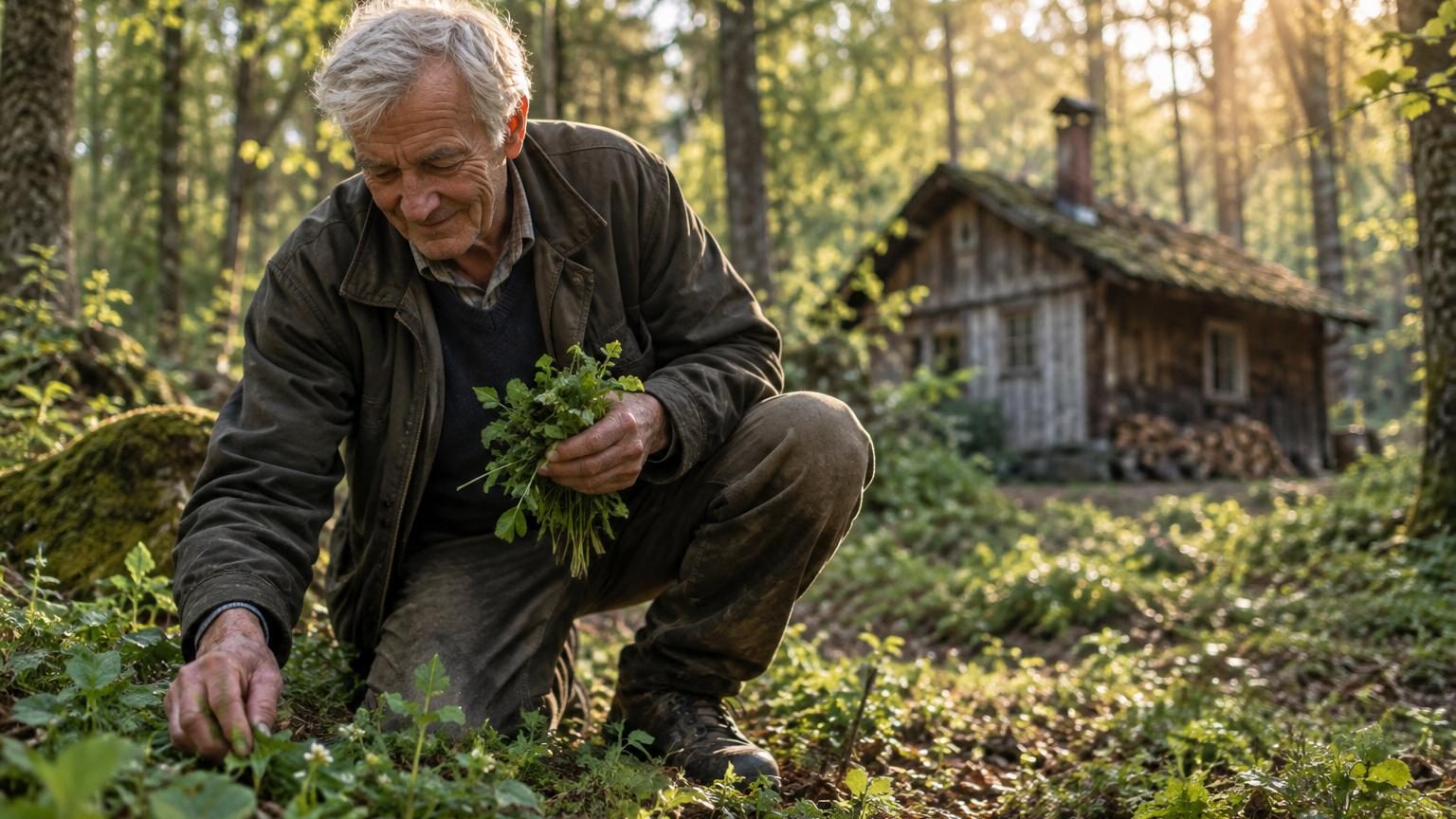 À 78 ans, il vit dans la forêt en ramassant des plantes et n&rsquo;a presque pas d&rsquo;argent : « Je suis heureux avec très peu »