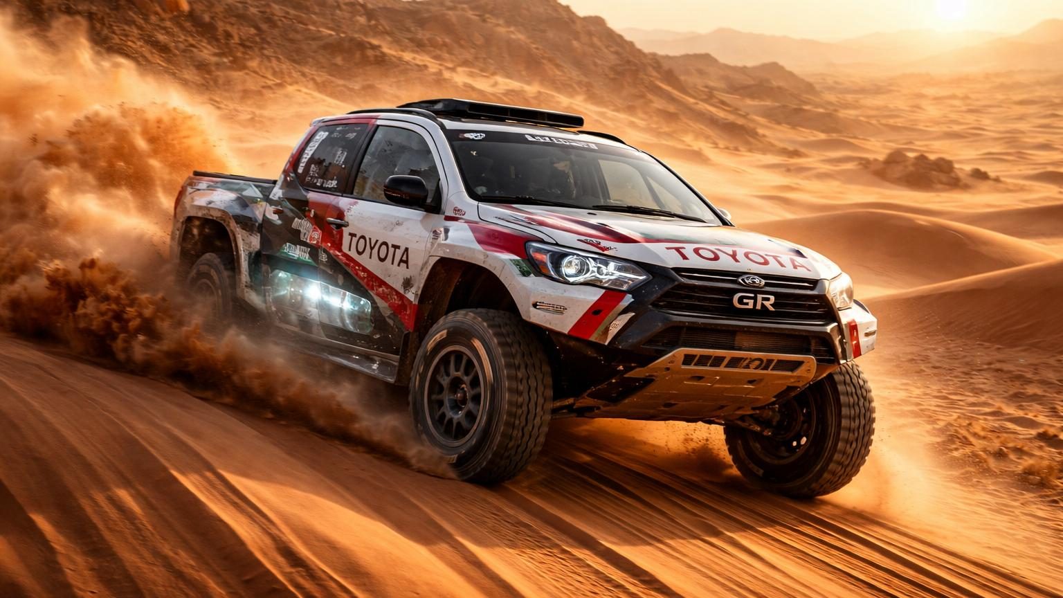 Adieu le V6 biturbo : pour le Dakar 2027 en Arabie saoudite, Toyota aligne un Hilux à pile à hydrogène, une première pour un grand constructeur