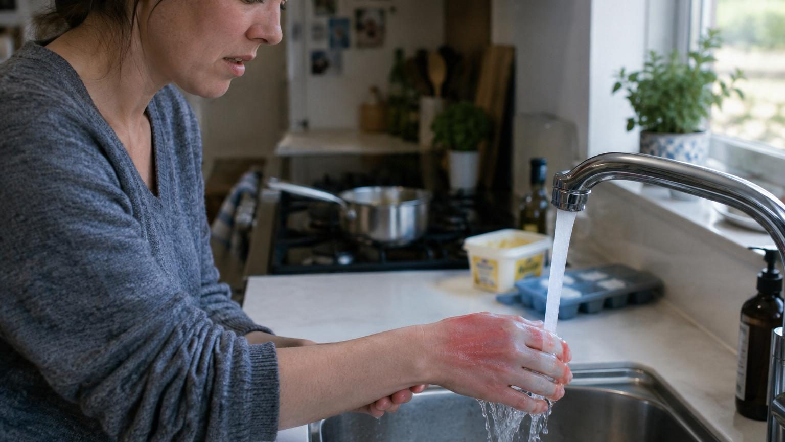 Brûlure à la maison : ni beurre ni glaçons, voici ce que les médecins recommandent vraiment dans les premières minutes