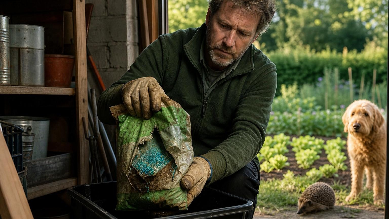 Interdit à la vente et à l’usage : voici ce qu’il faut faire des billes bleues oubliées dans votre abri de jardin