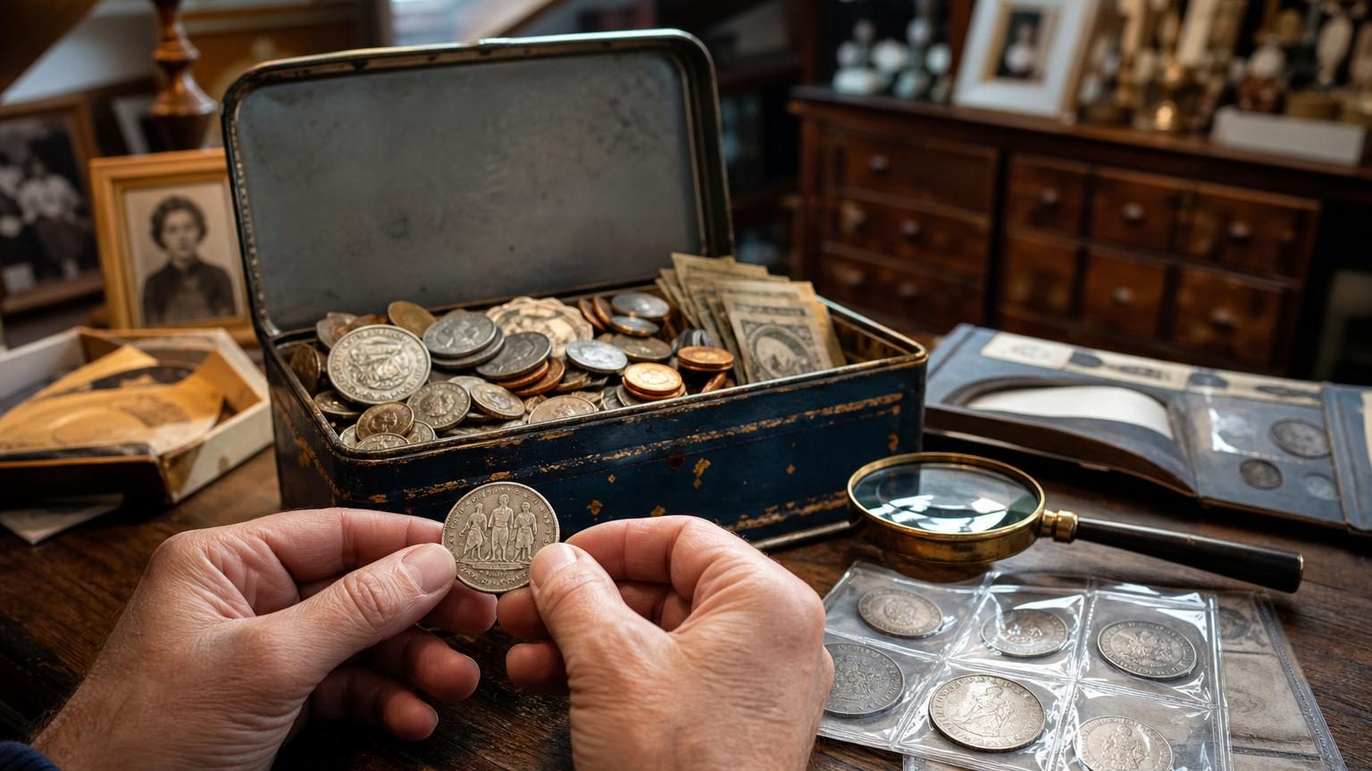 Ces anciens francs rangés dans une boîte à biscuits peuvent encore valoir quelque chose : pas à la banque, mais ailleurs