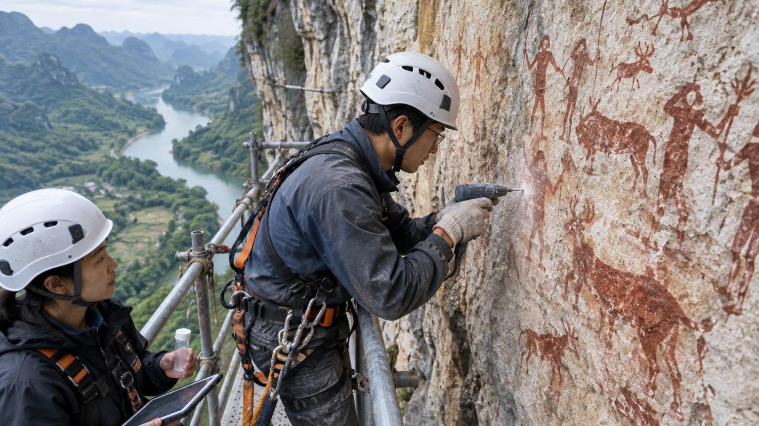 Ces peintures rupestres chinoises résistent depuis 2 000 ans : les scientifiques ont enfin identifié l&rsquo;ingrédient secret, du sang humain