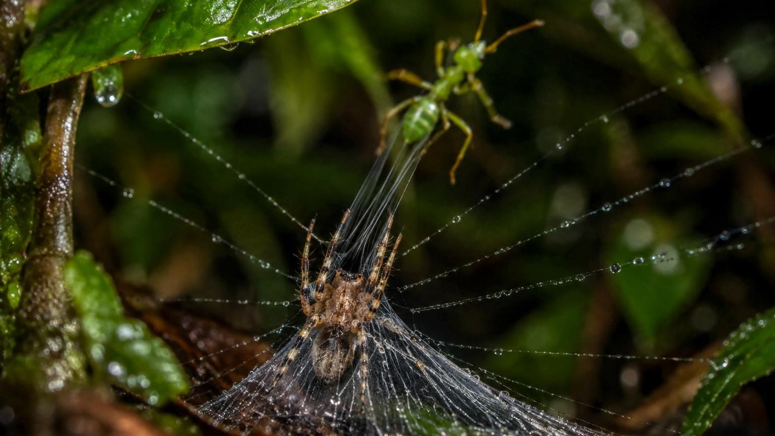 Cette araignée catapulte ses proies dans sa toile à 140 G : une méthode de chasse que les scientifiques viennent seulement de filmer