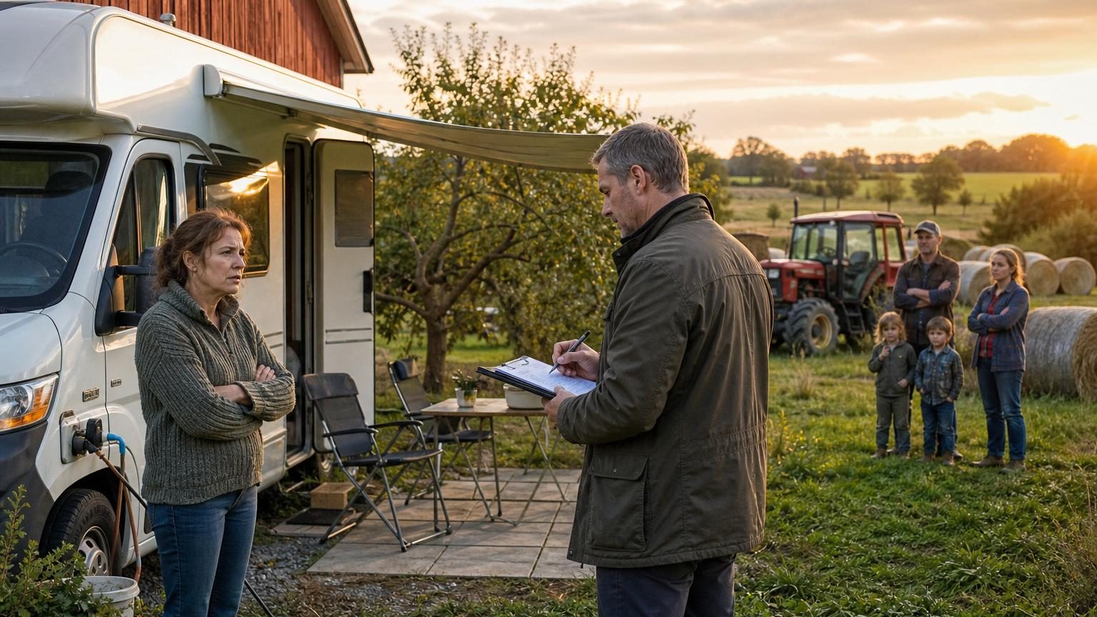 Christine installe son camping-car sur un terrain agricole pendant deux étés : le contrôle lui révèle ce que personne ne lui avait dit