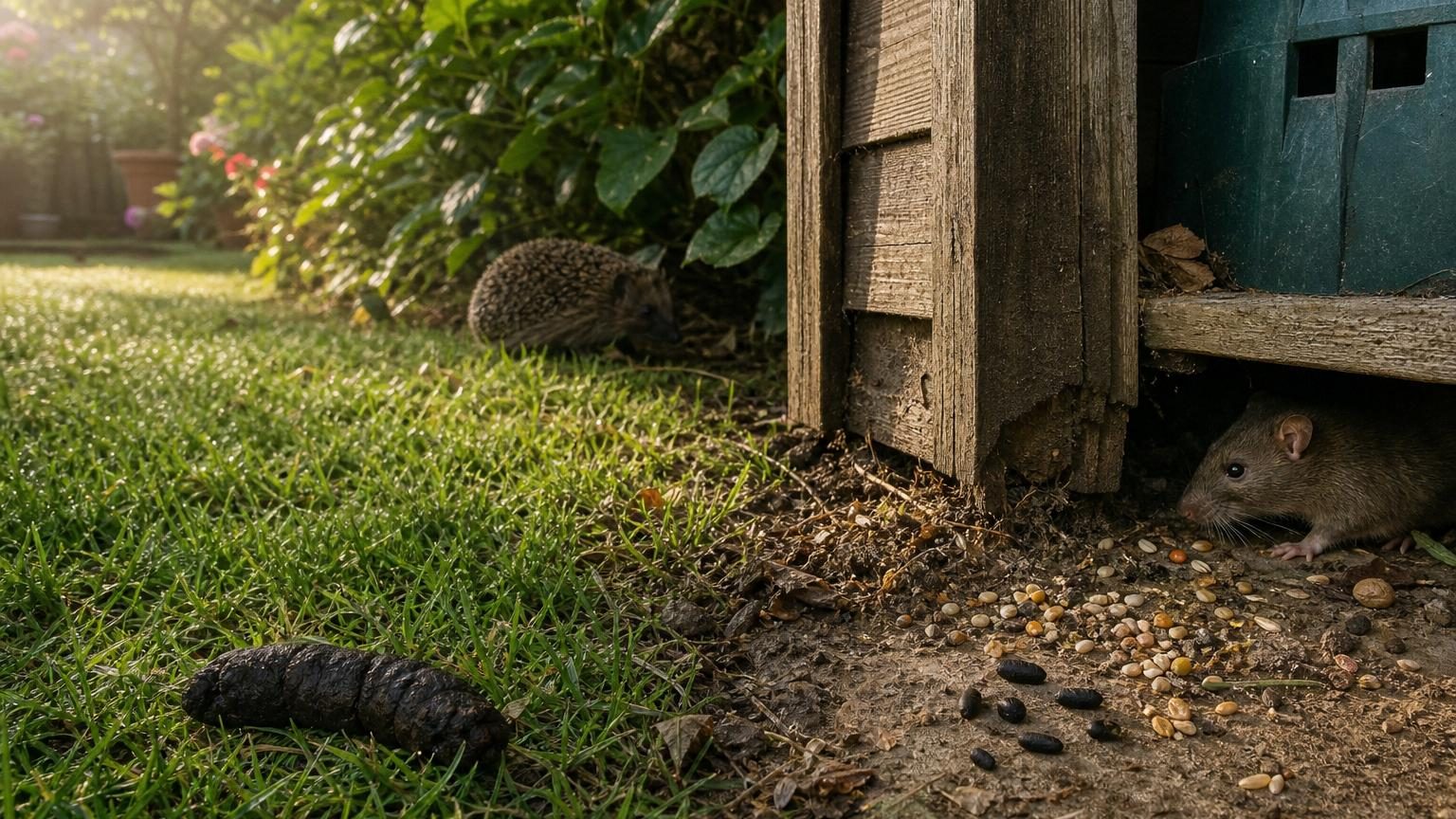 Crottes dans le jardin : les deux détails qui distinguent un hérisson d&rsquo;un rat en un coup d&rsquo;œil
