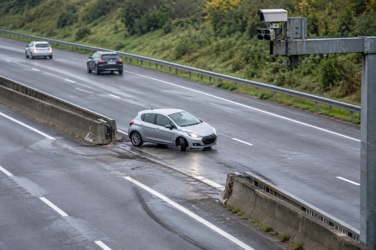 Demi-tour illégal effectué sur l’A30 et caméra IA