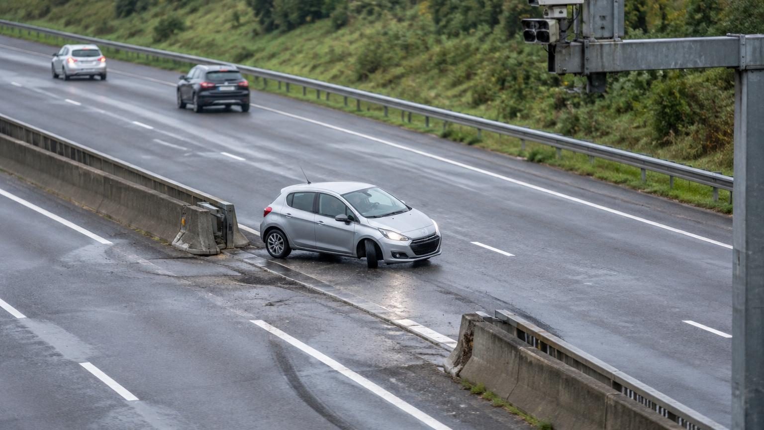 Demi-tour illégal effectué sur l’A30 et caméra IA