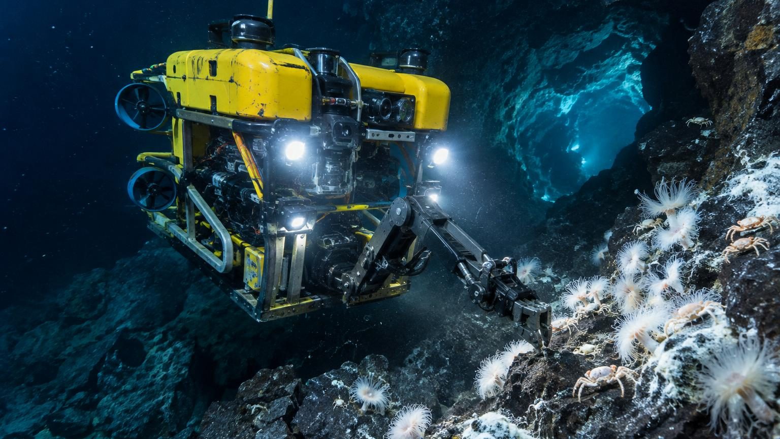 Des robots plongent à 2 500 mètres sous la surface : ce qu'ils trouvent dans les cavités volcaniques n'était ni prévu ni connu