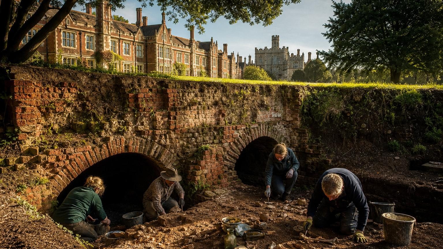 Des tunnels secrets datant d&rsquo;Henri VIII découverts sous une école anglaise, sur le domaine où le roi vivait autrefois