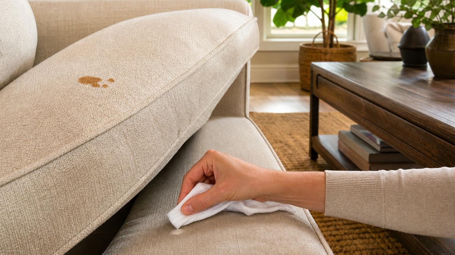 Détacher un canapé en tissu : le test à faire avant d&rsquo;appliquer quoi que ce soit