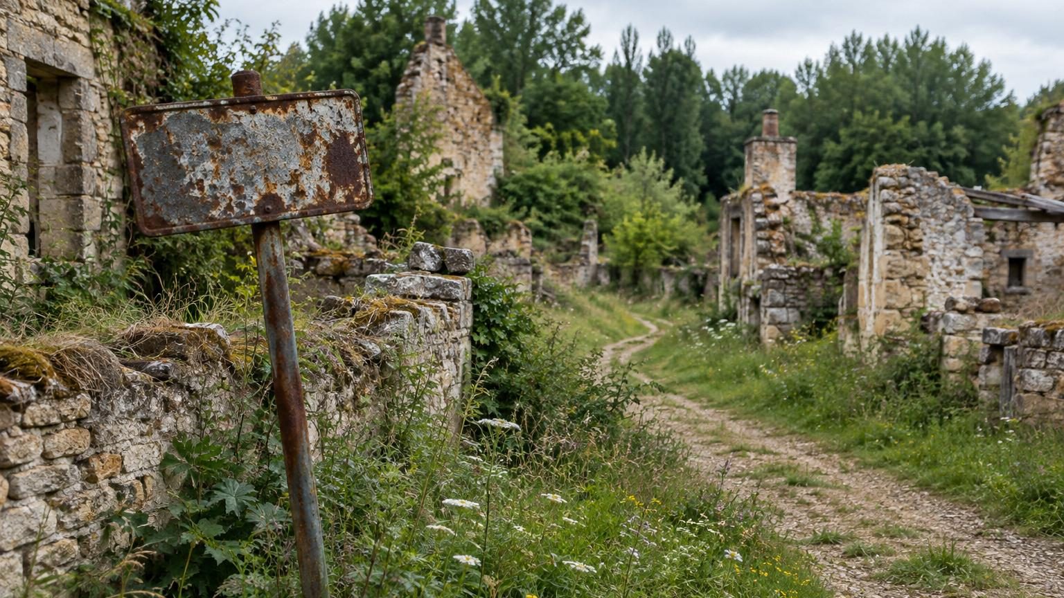Détruit en 1916, ce village français n&rsquo;a jamais été reconstruit : ses 422 habitants sont partis, mais les noms de rues sont toujours là