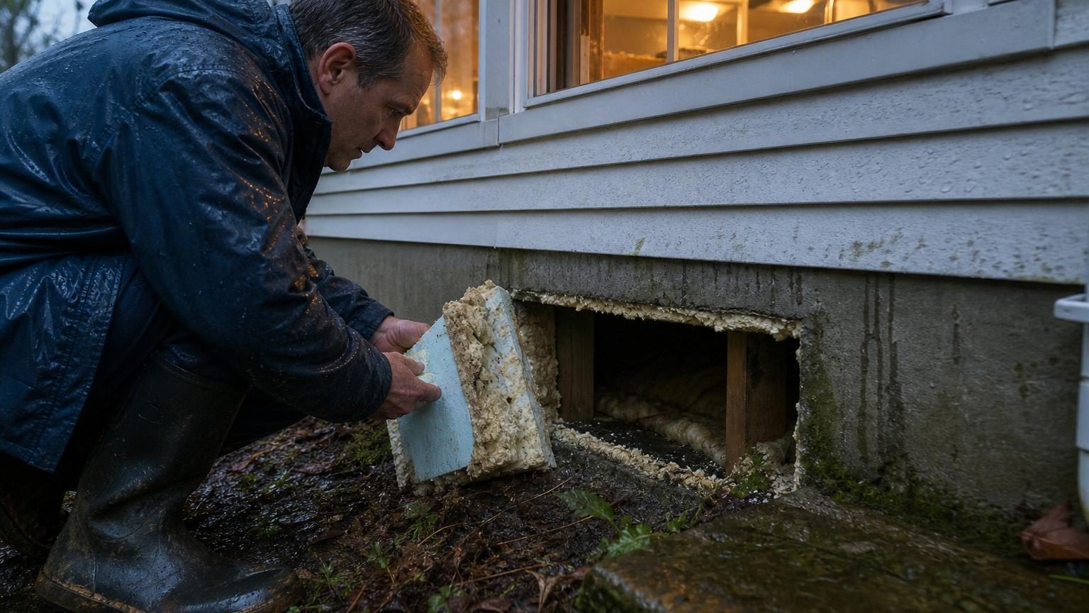 J&rsquo;ai bouché les grilles d&rsquo;aération de mon vide sanitaire contre le froid du plancher : 18 mois plus tard, une odeur de terre mouillée m&rsquo;a fait comprendre mon erreur