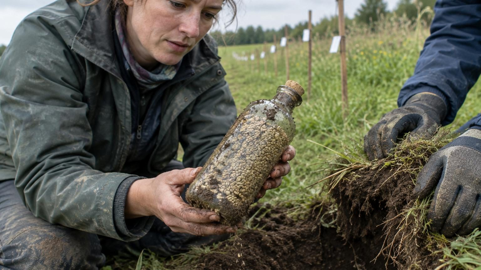 En 1879, un botaniste enterre 20 bouteilles remplies de graines : 146 ans plus tard, on en déterre toujours une tous les 20 ans