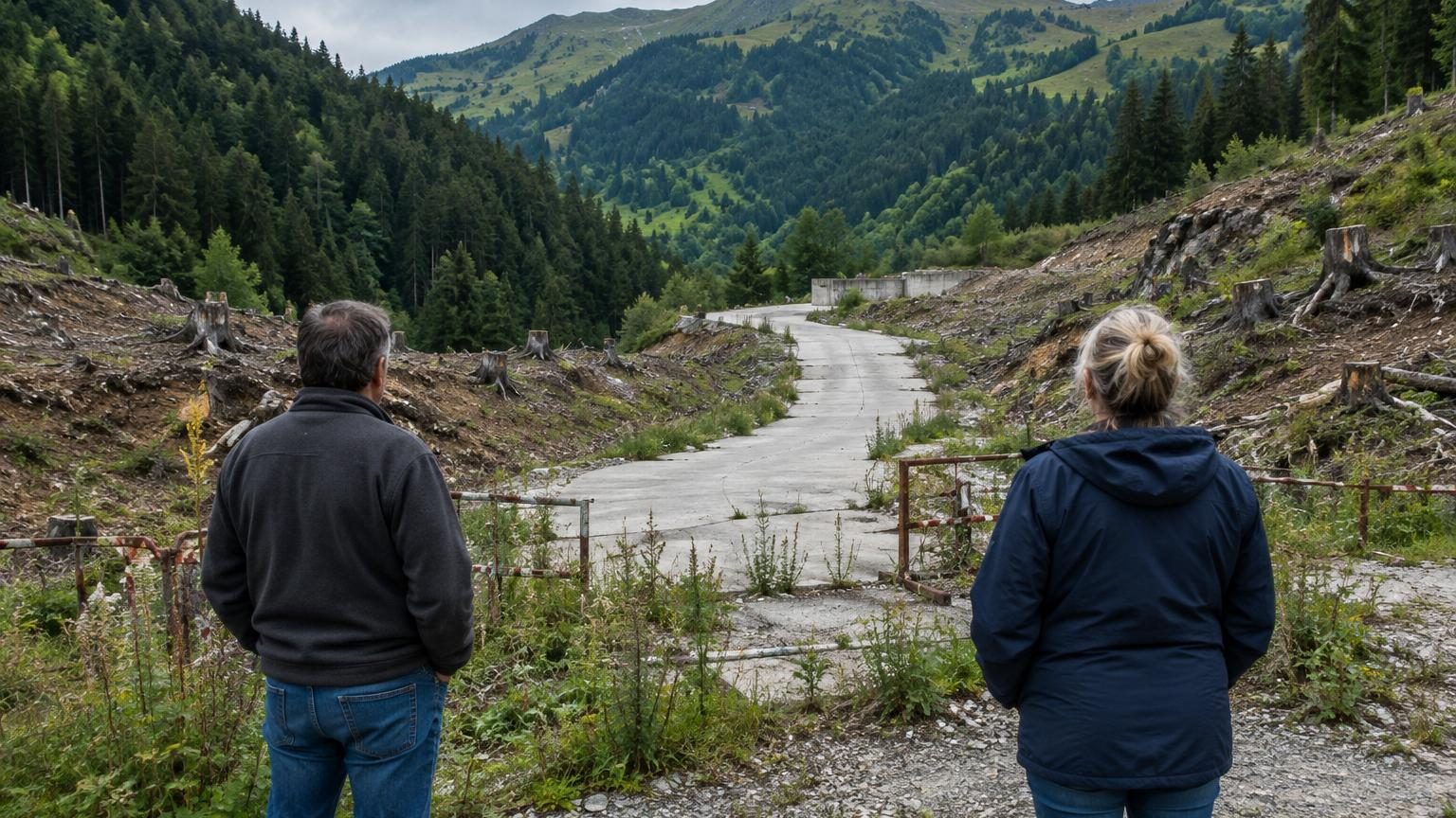 En 2007, un Center Parcs géant est promis en Isère : treize ans plus tard, il ne reste que des pistes bétonnées payées par l&rsquo;argent public