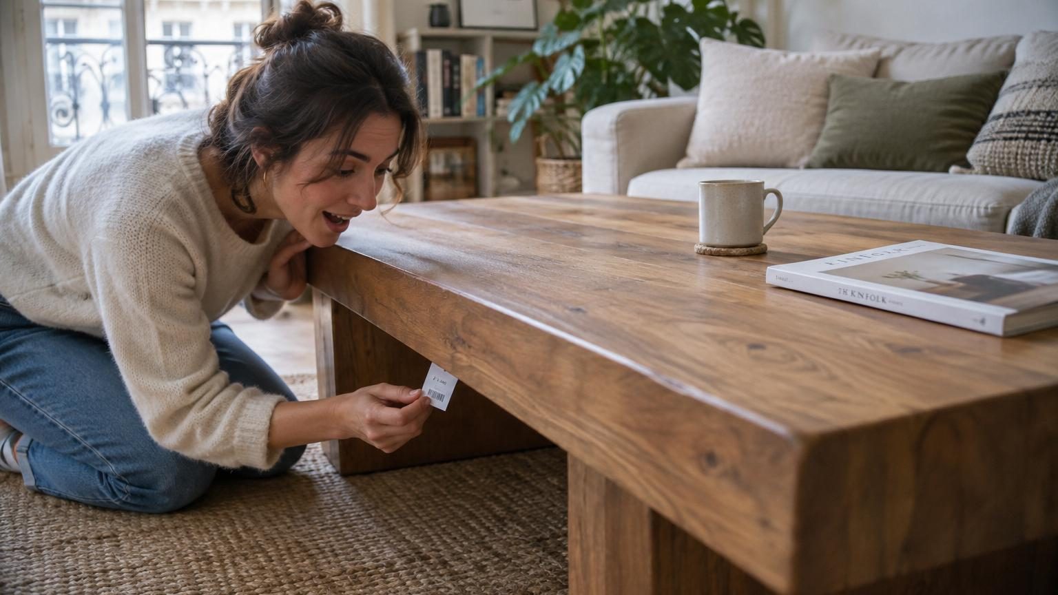 Envie de relooker votre salon : cette table basse en teck massif de Maisons du Monde s’affiche à un prix difficile à croire