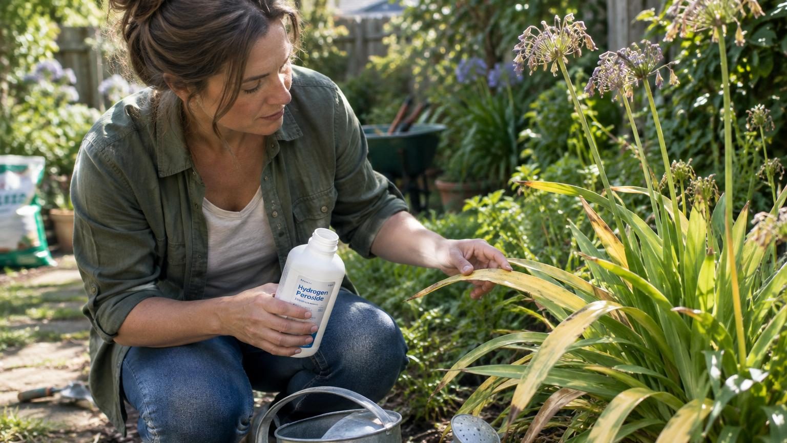 Feuillage pâle et floraison en berne sur vos agapanthes : ce produit à 2 € de votre salle de bain peut tout changer
