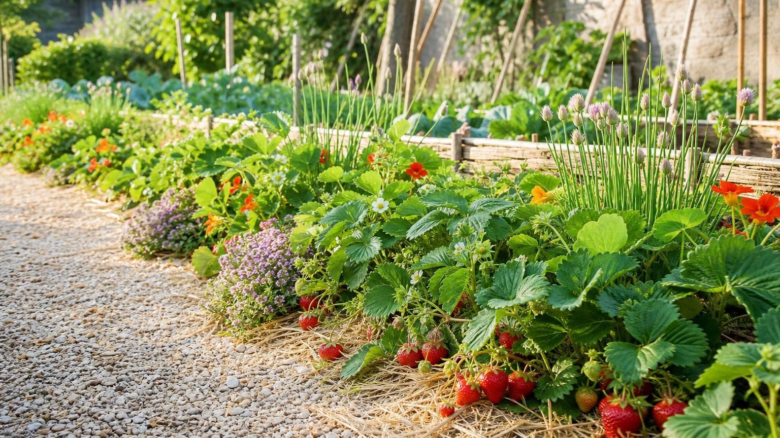 Fini les fraisiers alignés dans un carré du potager : voici l&rsquo;endroit que les jardiniers privilégient maintenant