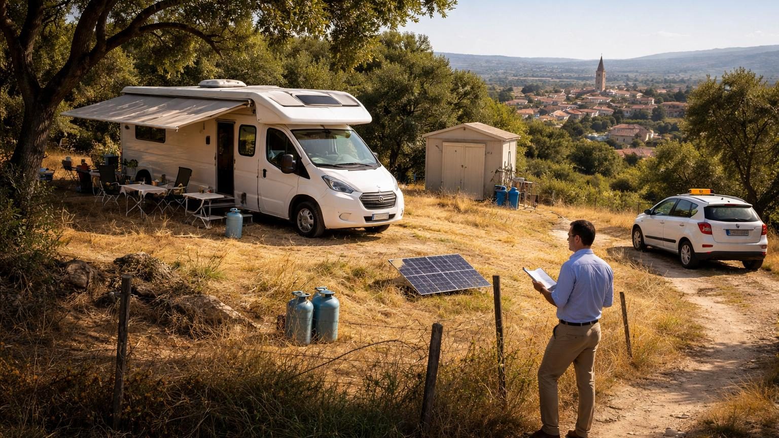 Il achète un terrain non constructible pour y poser son camping-car : deux étés plus tard, la mairie ouvre un dossier
