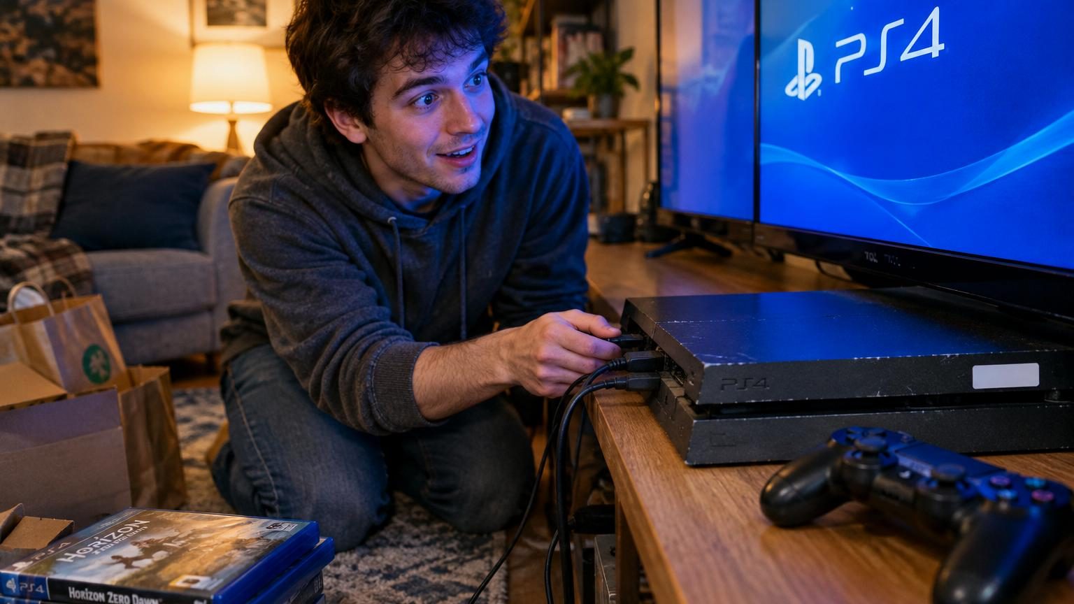 Il achète une PS4 à 5 euros dans une boutique d&rsquo;occasion : une fois branchée chez lui, la console fonctionne parfaitement