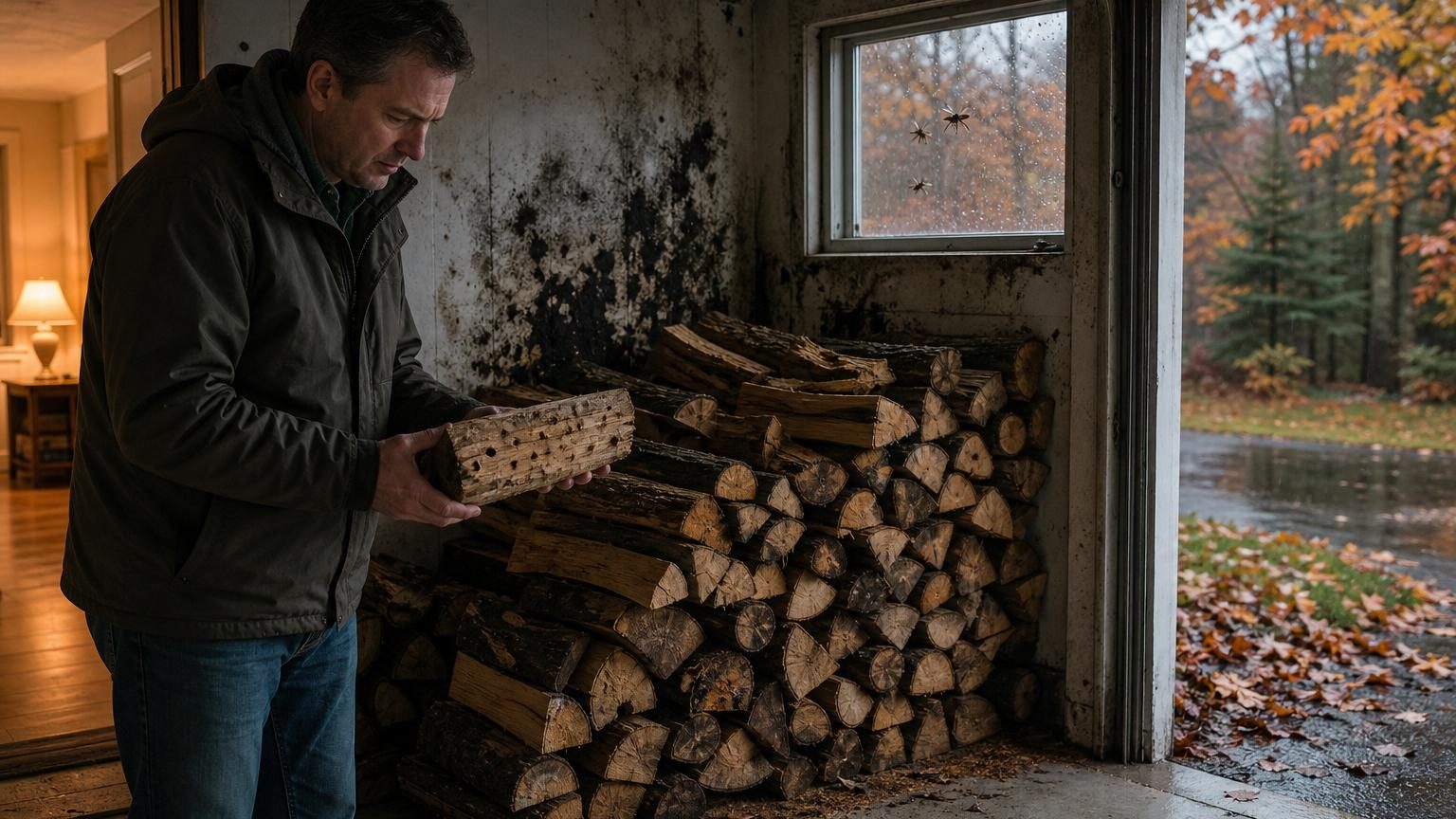 Il stocke toutes ses bûches au garage pour ne plus affronter la pluie : quelques mois après, son logement révèle un souci imprévu