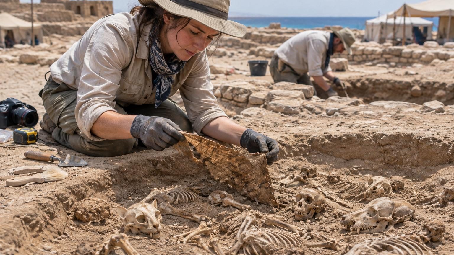 Ils fouillent un cimetière d&rsquo;animaux en Égypte : entre les ossements, ils tombent sur des lettres échangées par des officiers romains