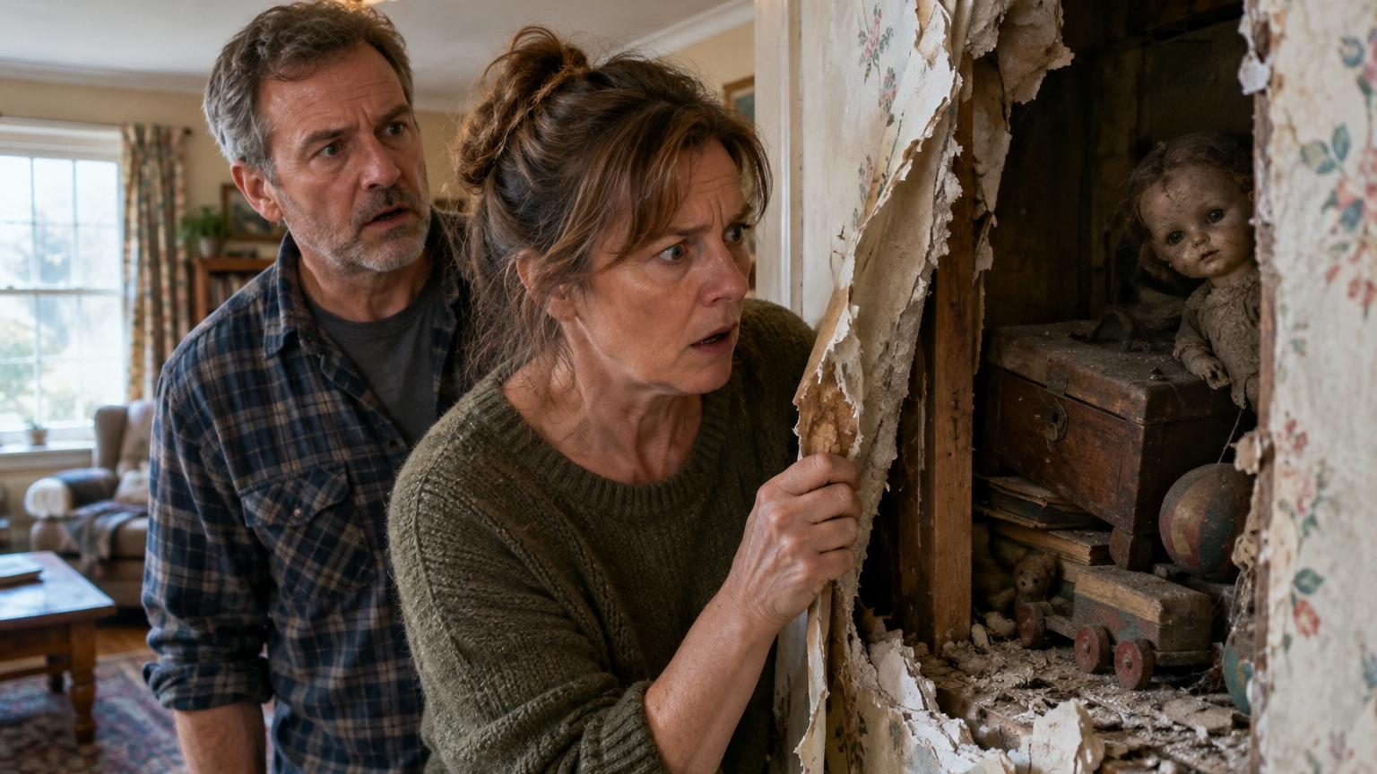 Ils vivent dans leur maison depuis 4 ans : ce qu'ils découvrent derrière un mur les glace