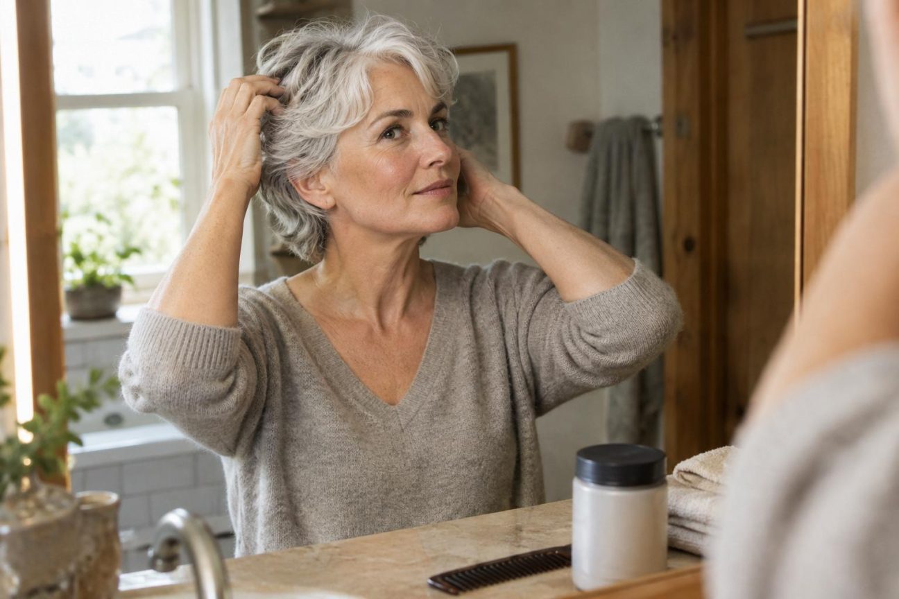 La psychologie est formelle : les femmes qui arrêtent de teindre leurs cheveux blancs ne se négligent pas, elles choisissent l'authenticité plutôt que l'approbation