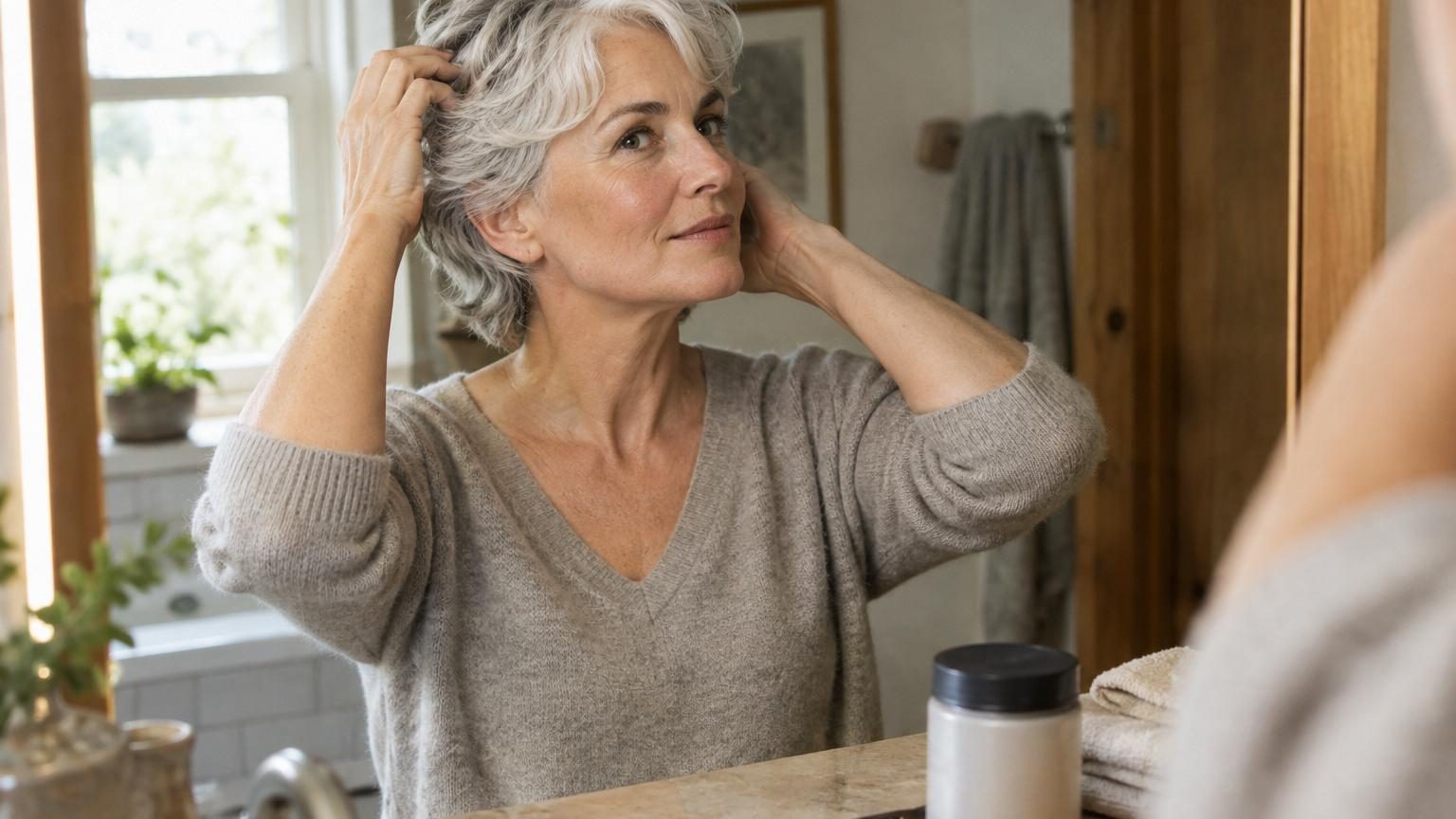La psychologie est formelle : les femmes qui arrêtent de teindre leurs cheveux blancs ne se négligent pas, elles choisissent l'authenticité plutôt que l'approbation