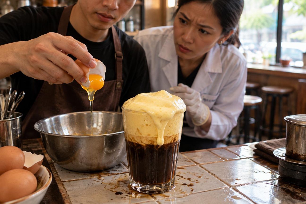 Le « café aux œufs » vietnamien devient viral sur les réseaux : un médecin alerte sur le risque caché de salmonelle