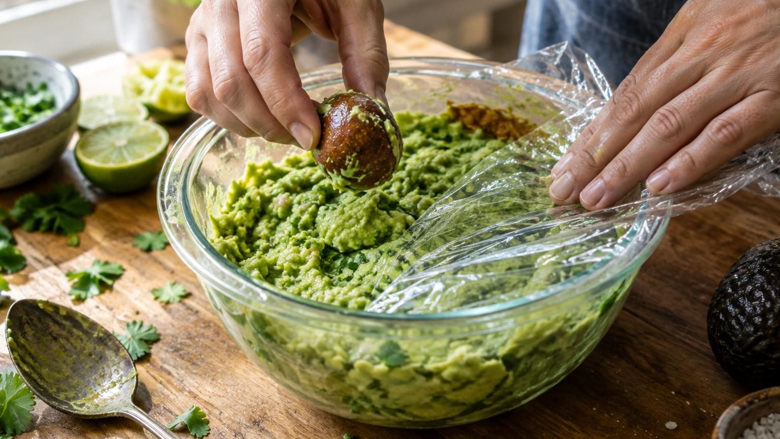 Le noyau d'avocat dans le guacamole pour éviter qu'il noircisse : ce n'est pas lui qui fait le travail