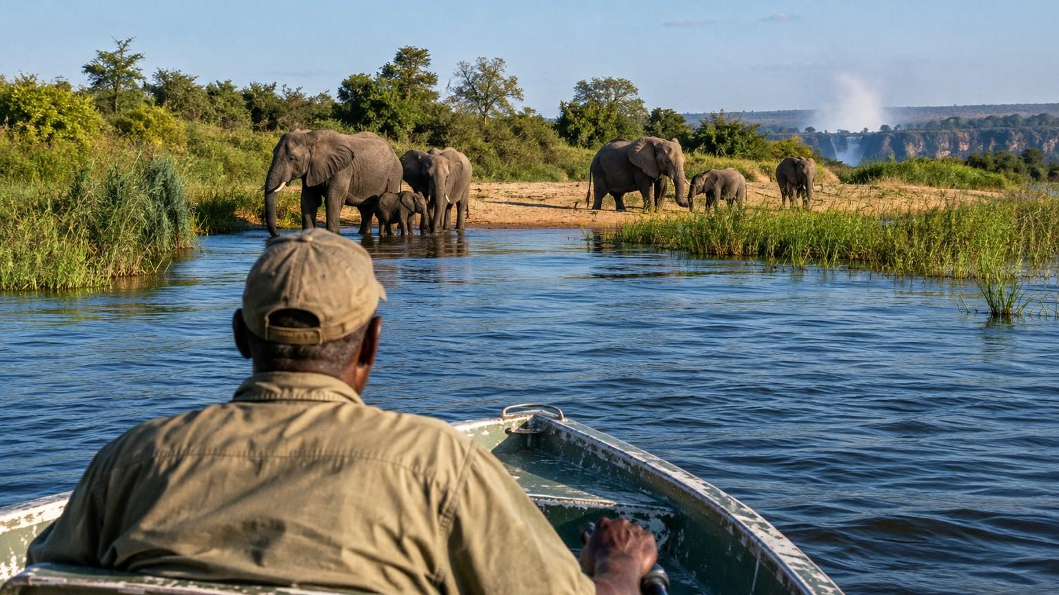 Le seul endroit au monde où 4 pays se rencontrent : cette région d'Afrique abrite des parcs nationaux et une chute d'eau mythique
