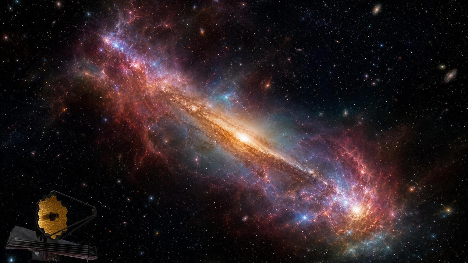 Le télescope James Webb a encore trouvé ce qui ne devrait pas exister : une barre d&rsquo;étoiles dans une galaxie bien trop jeune