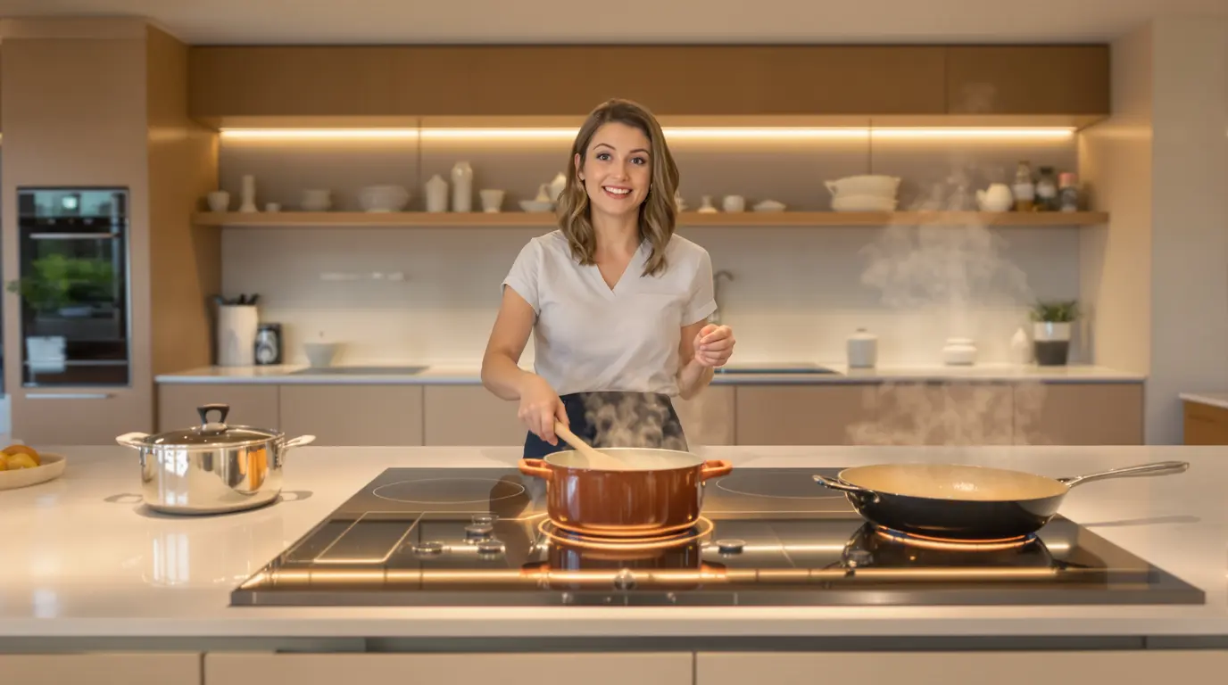 Plan de travail lisse et cuisson invisible : la nouveauté que les cuisinistes posent à la place de l’induction